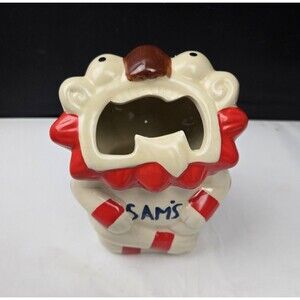 Sam's Restaurant Fu Dog Lion Shisha Tiki Mug Okinawa Japan w/ Logo Ltd Edition